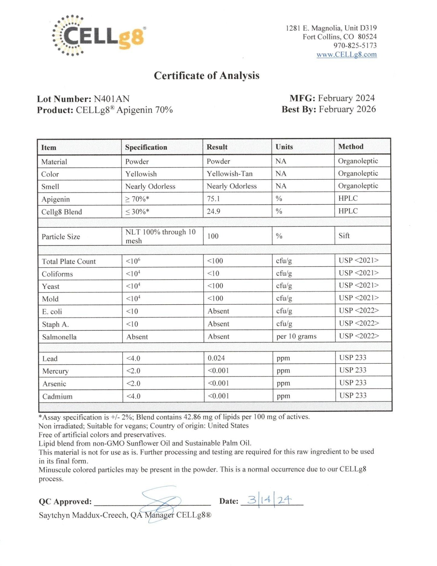 Apigenin (Liposomal) 90 Ct.