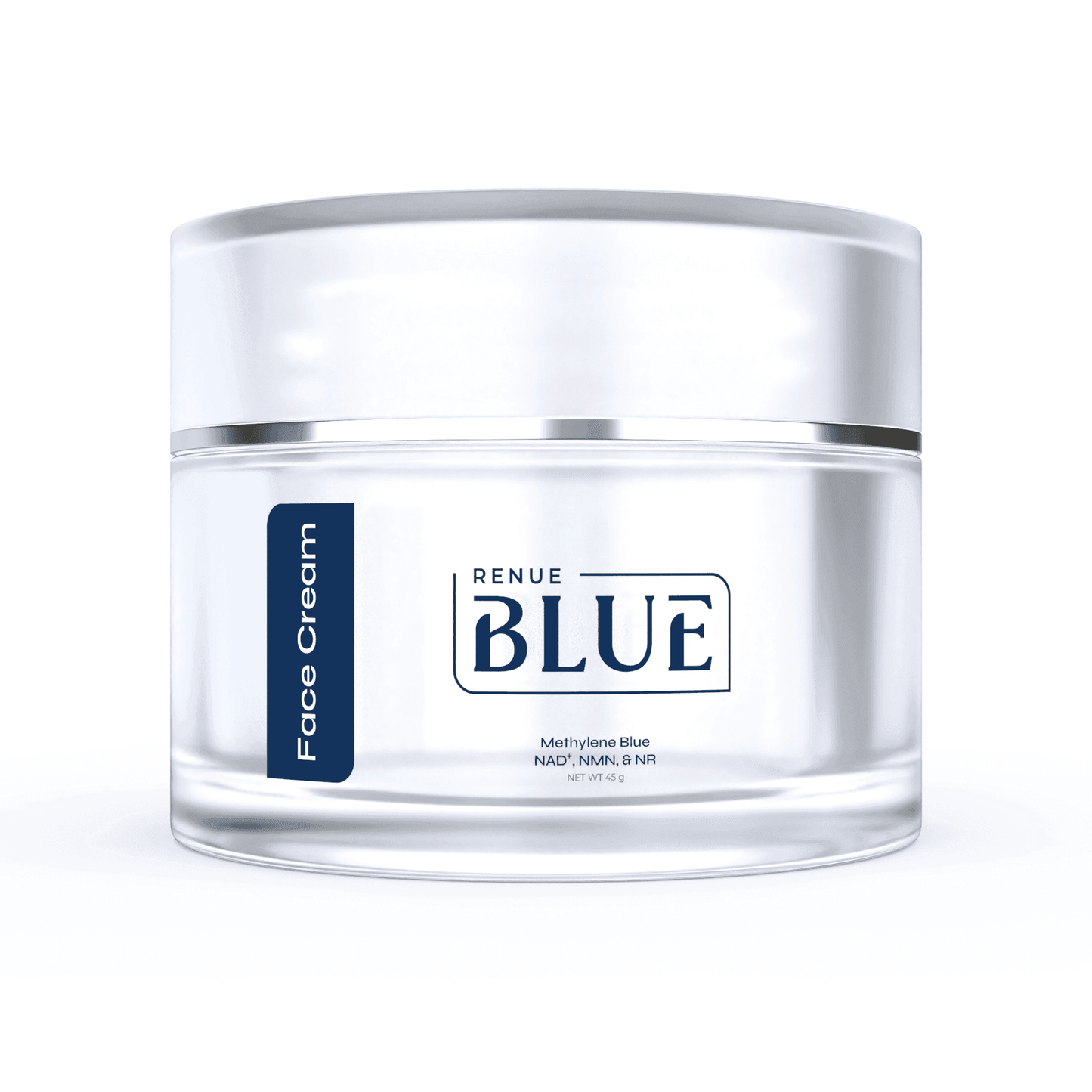 Renue Blue⢠Face Cream with Methylene Blue, NADāŗ, NMN, NR (Liposomal)