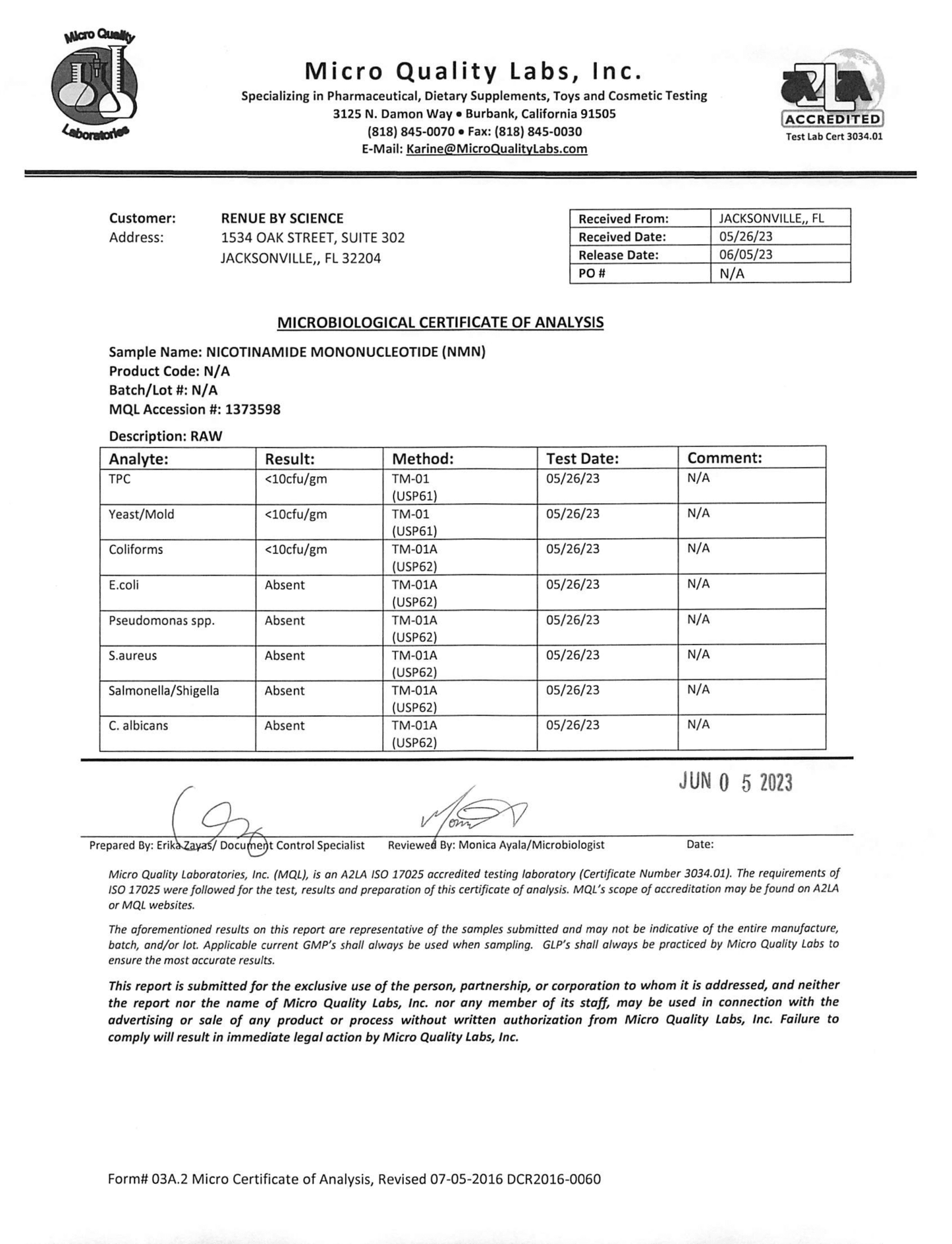 SLC Enteric NMN 200ct (Nicotinamide Mononucleotide, Delayed Release) 250mg