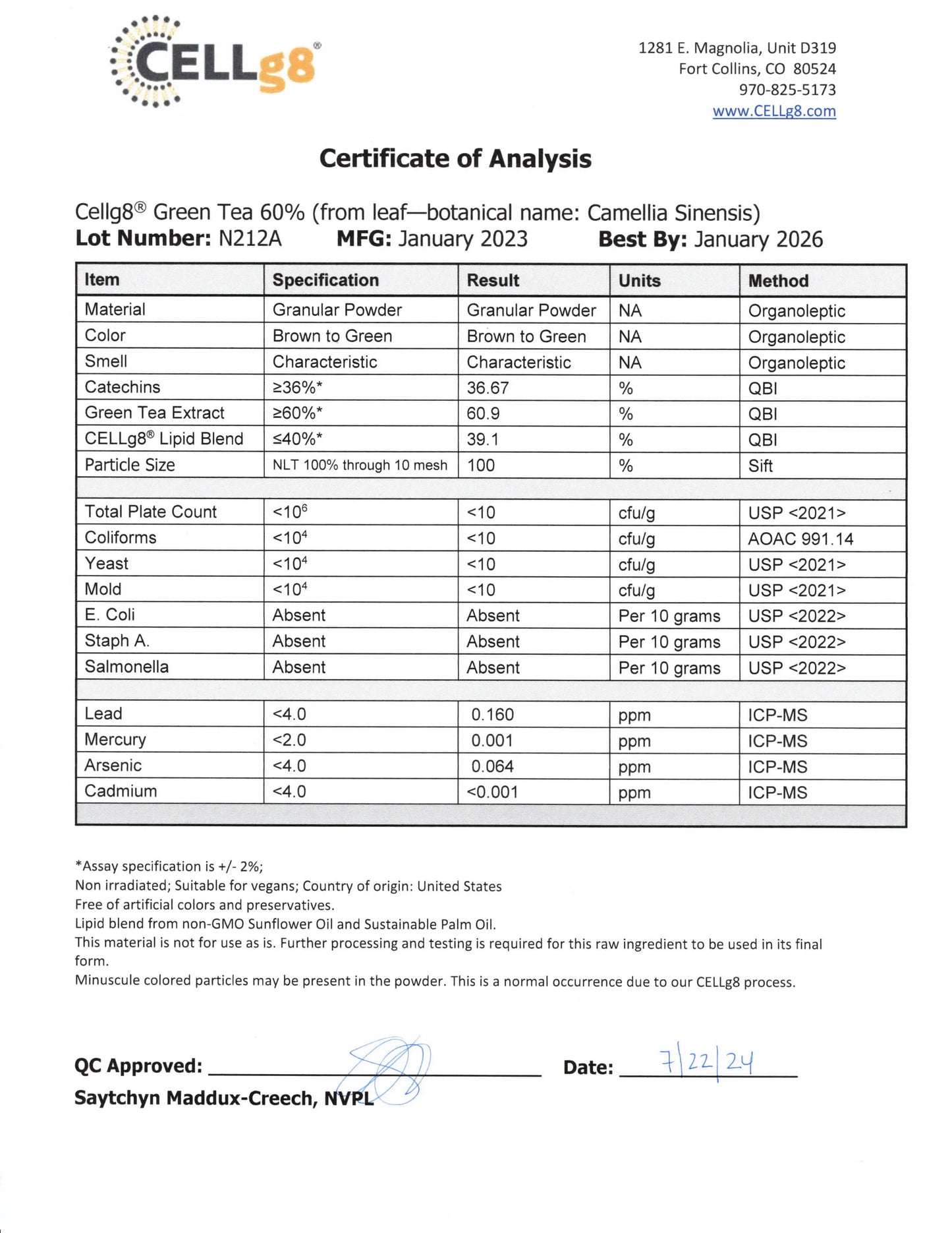 LIPO EGCG Green Tea