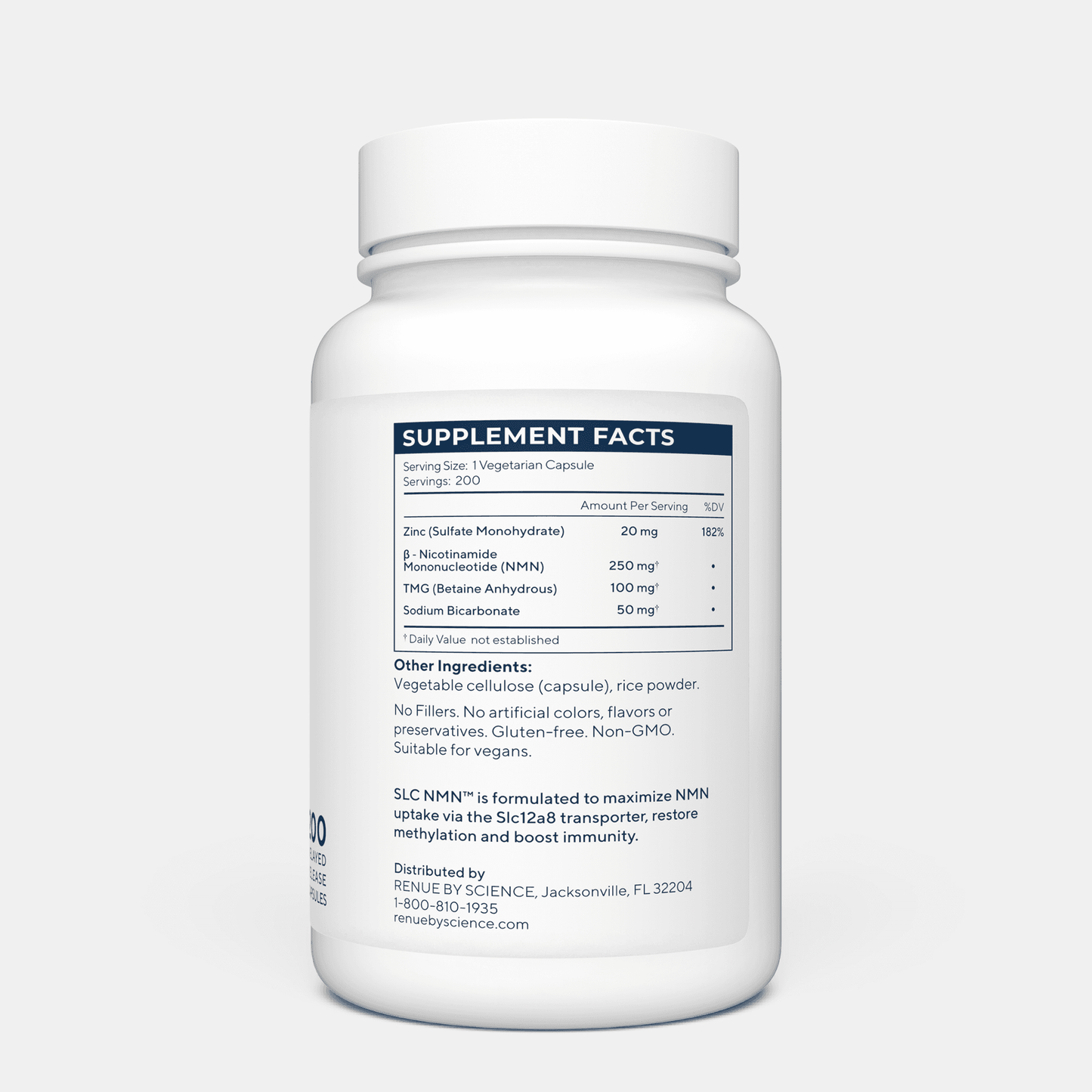 SLC Enteric NMN 200ct (Nicotinamide Mononucleotide, Delayed Release) 250mg
