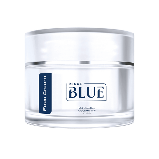Renue Blue™ Face Cream with Methylene Blue, NAD⁺, NMN, NR (Liposomal)