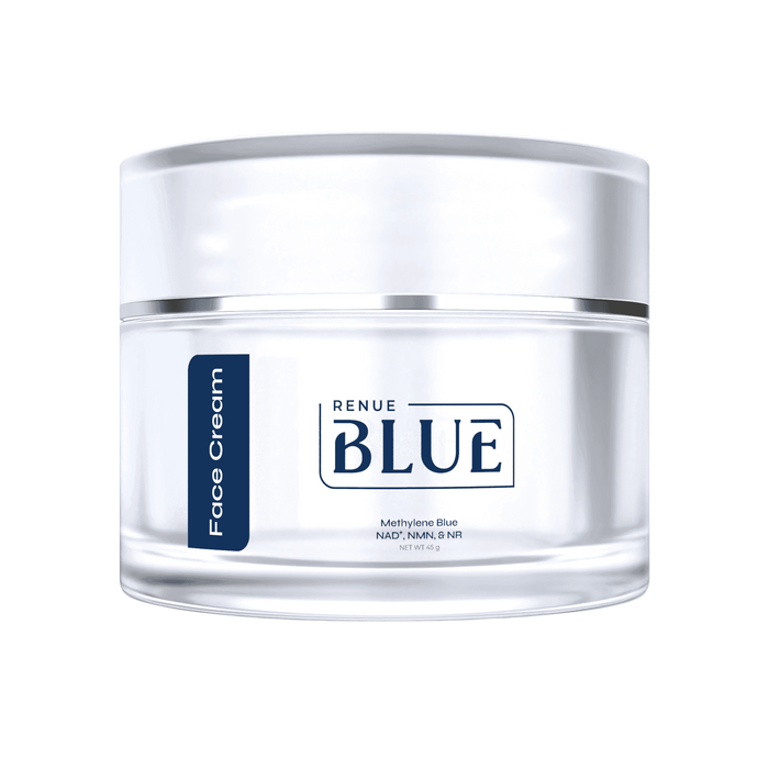 Renue Blue™ Face Cream with Methylene Blue, NAD⁺, NMN, NR (Liposomal)