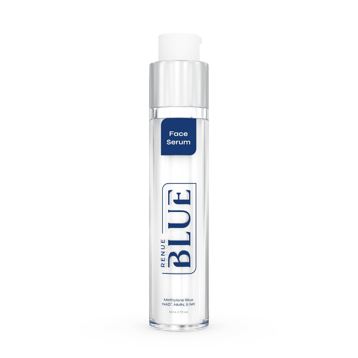 Renue Blue™ Face Serum with Methylene Blue, Glutathione, NAD⁺, NMN, NR (Liposomal)