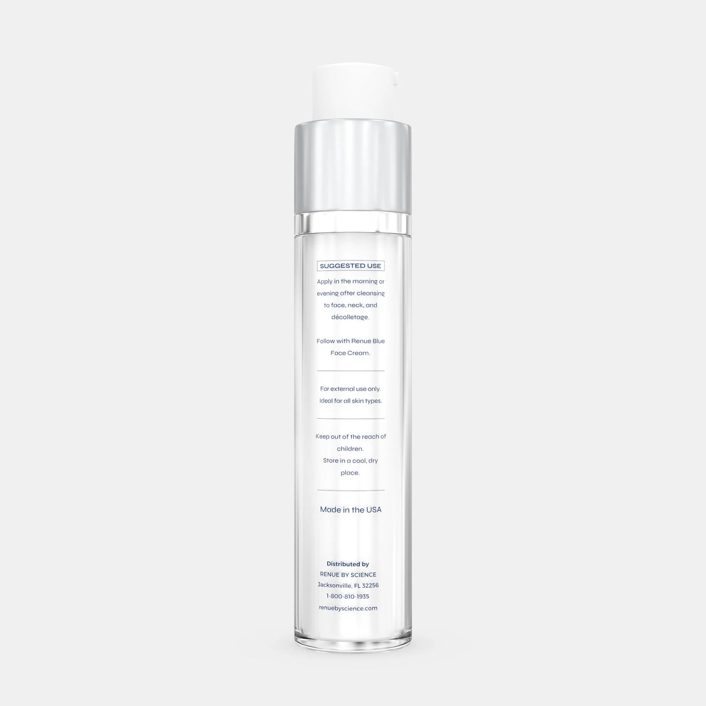 Renue Blue™ Face Serum with Methylene Blue, Glutathione, NAD⁺, NMN, NR (Liposomal)