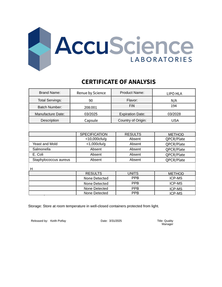 HLA Hyaluronic Acid – Renue By Science