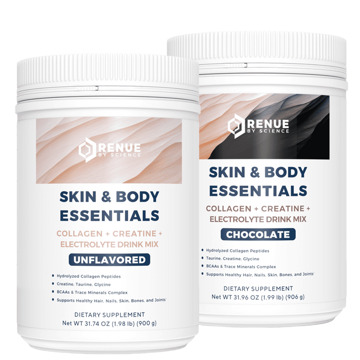 Skin & Body Essentials - Grass-Fed Collagen + Creatine + BCAAs + Electrolyte Drink Mix
